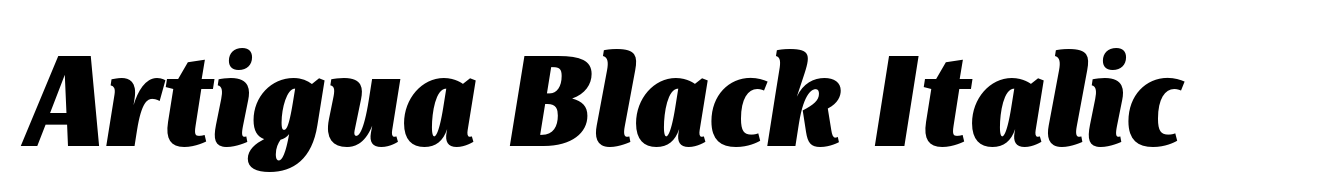 Artigua Black Italic